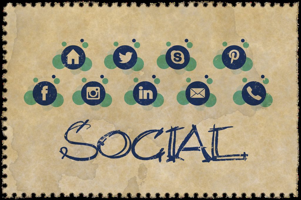 web page, parts, social media